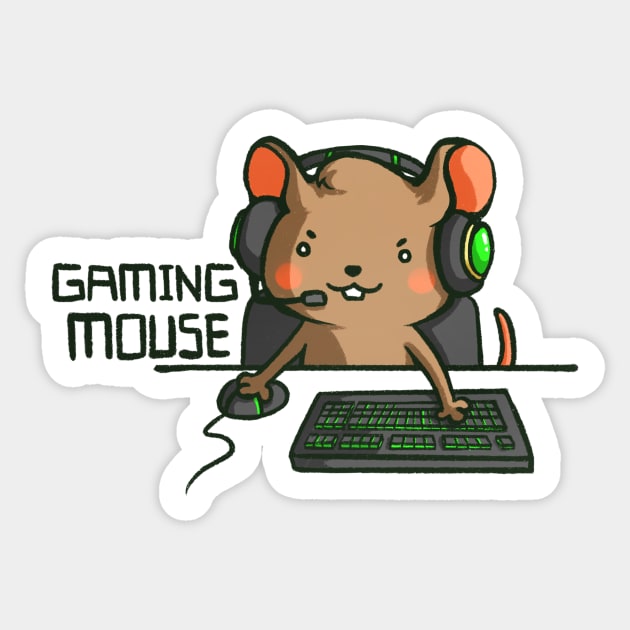Gaming Mouse Sticker by mschibious